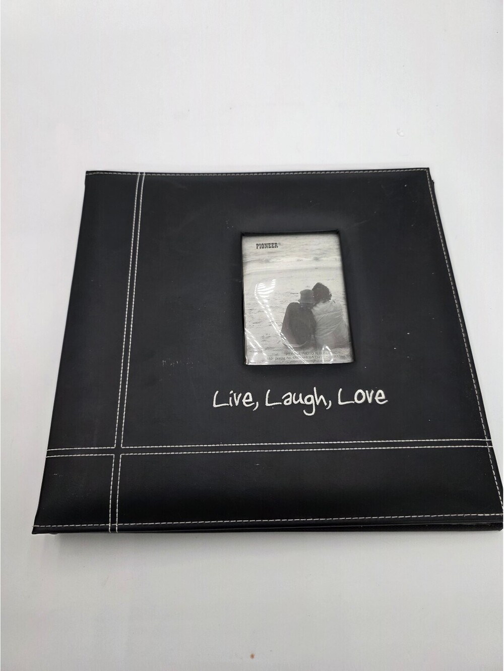 Pioneer Live, Laugh, Love 12x12 Black Scrapbook Album with 20 Top Loading Pages